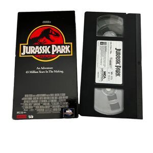 Jurassic Park VHS Movie 1993 Dinosaurs Steven Spielberg Vintage